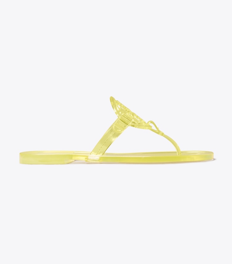 Tory Burch designer sandals Miller Jelly Sandal in SUNSHINE YELLOW side