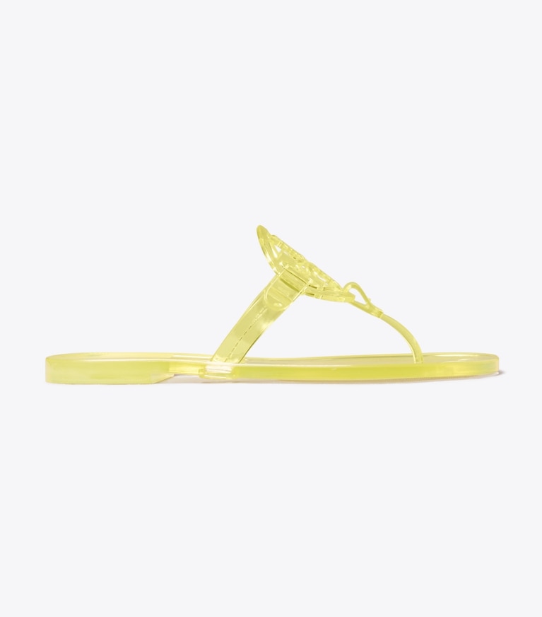 Tory Burch designer sandals Miller Jelly Sandal in SUNSHINE YELLOW side