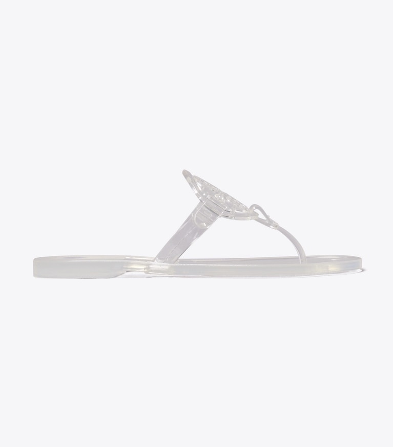 Tory Burch designer sandals Miller Jelly Sandal in CRYSTAL CLEAR side