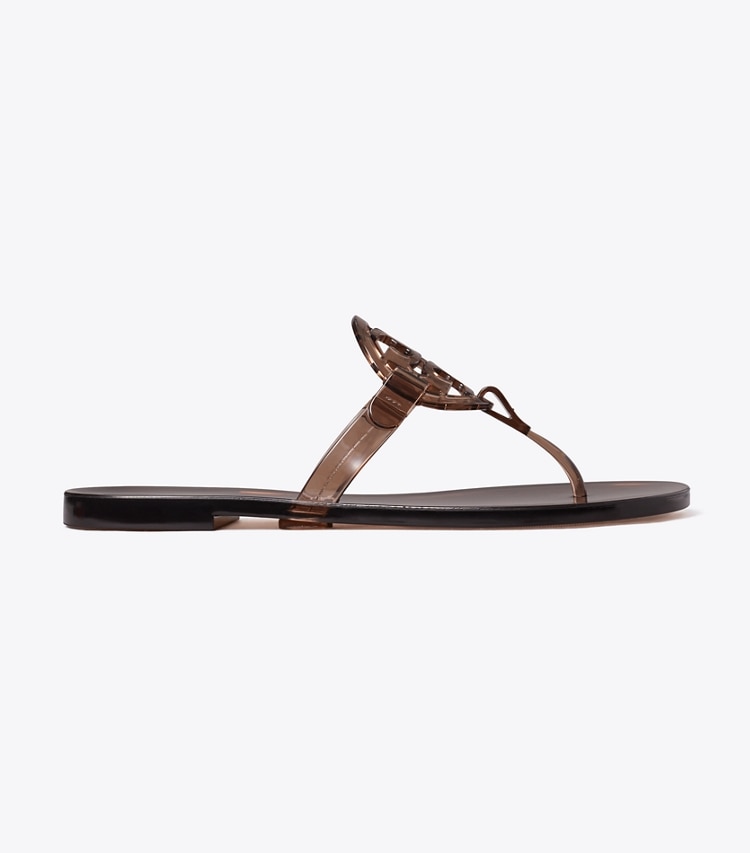 Tory Burch designer sandales Miller Jelly in ROOTBEER FLOAT side