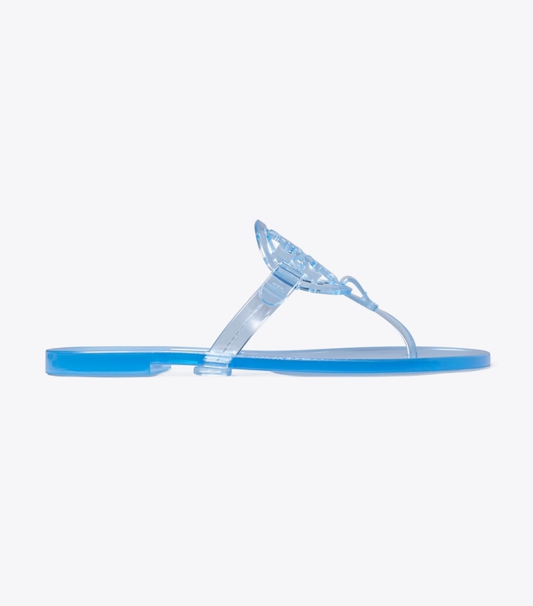 Tory Burch designer sandali Miller Jelly in POOL BLUE side