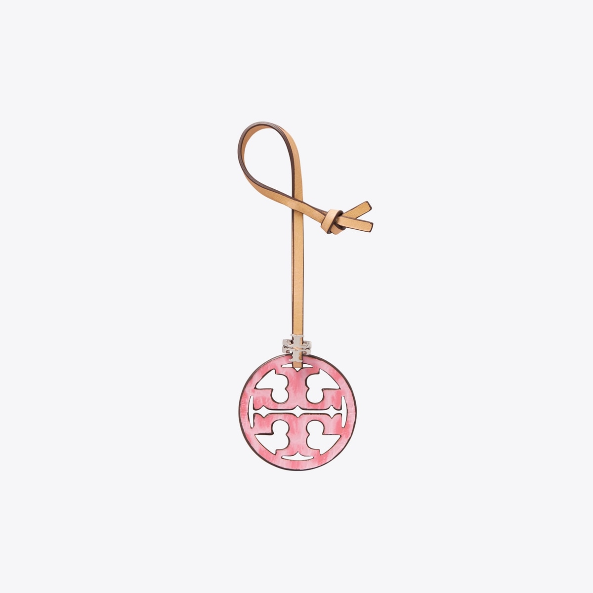TORY BURCH リーフ編み ロゴチャーム Charms Bag Chain: Women's Designer Bag Charms & Key Rings | Tory Burch