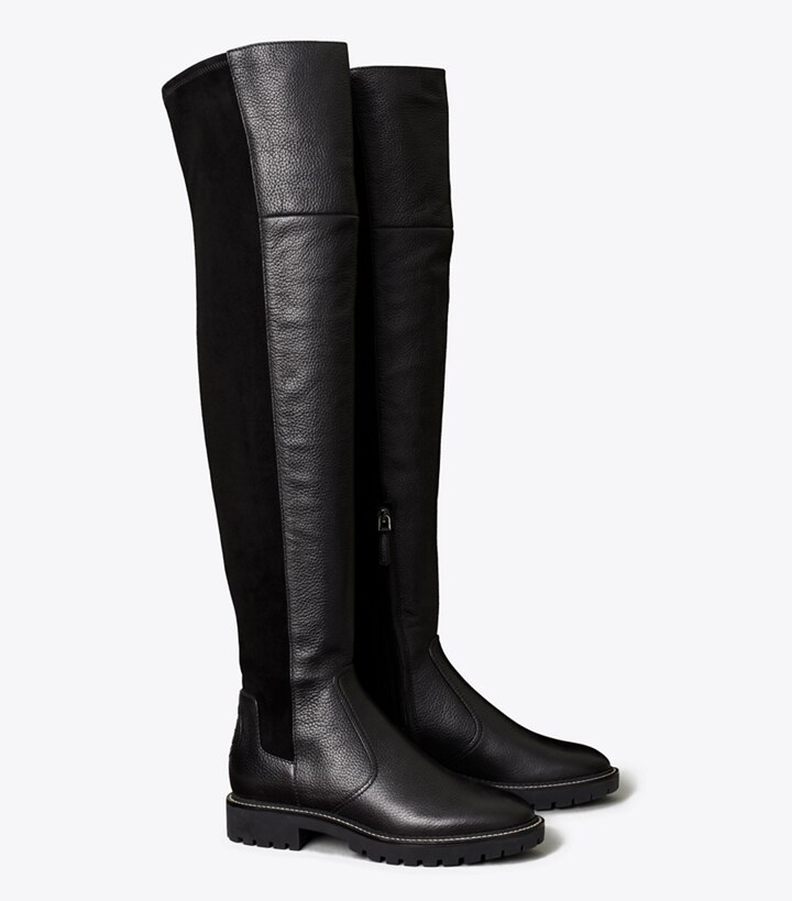 Miller Lug Sole Over-the-Knee Boot: Women's Designer Boots | Tory Burch