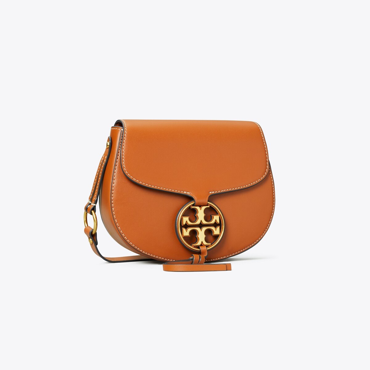 tory burch miller metal logo saddle bag