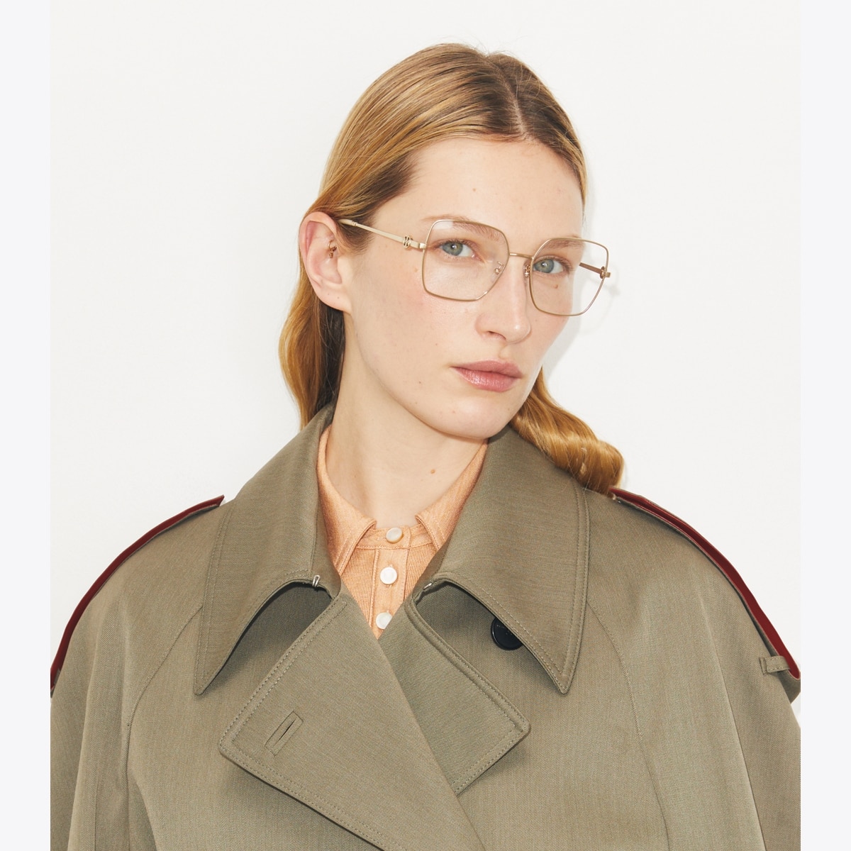 Miller Metal Square Eyeglasses: Women's Designer Sunglasses