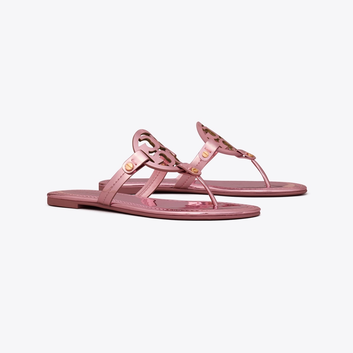 Tory Burch Women's Miller Metallic Sandals - Petunia - Size 8