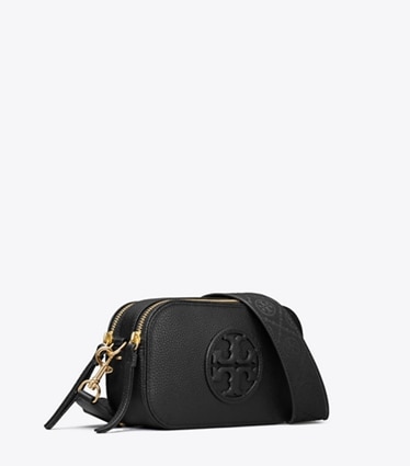 Tory Burch designer borse a spalla Miller Mini Crossbody Bag in Black angle