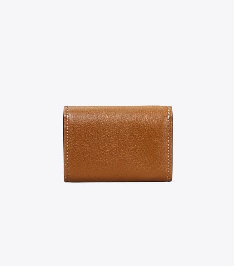 Tory Burch designer geldbörsen Miller Mini Geldbörse in Light Umber zurück