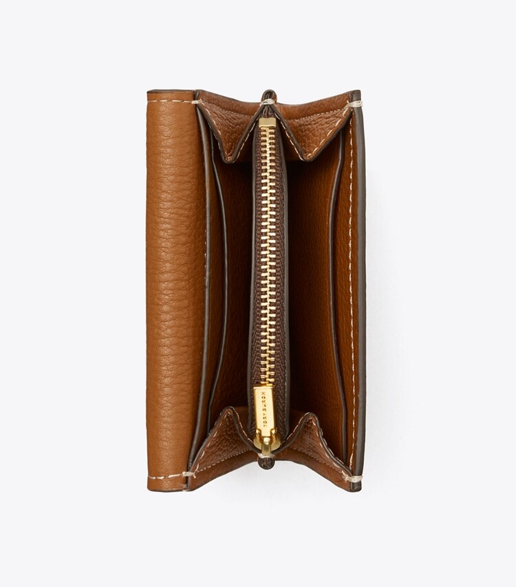 Tory Burch designer geldbörsen Miller Mini Geldbörse in Light Umber von oben