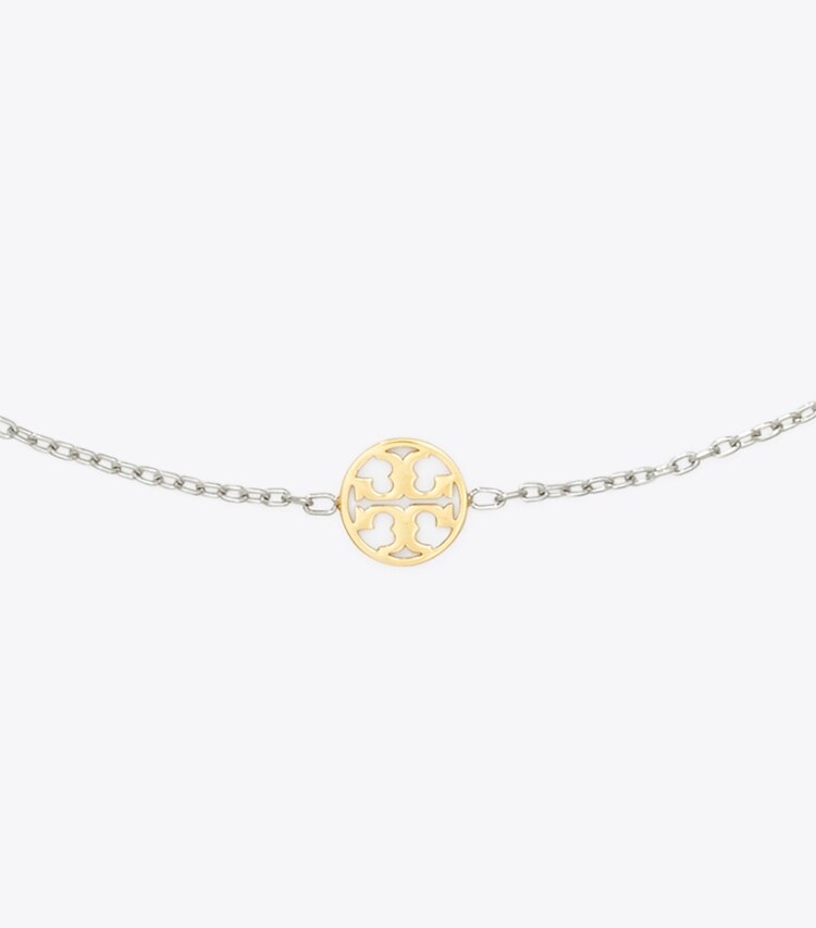 Tory Burch designer necklaces Miller Necklace in Tory Silver / Tory Gold detail