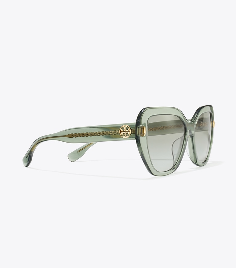 Miller Oversized Cat-Eye Sunglasses: Women's Designer Sunglasses 