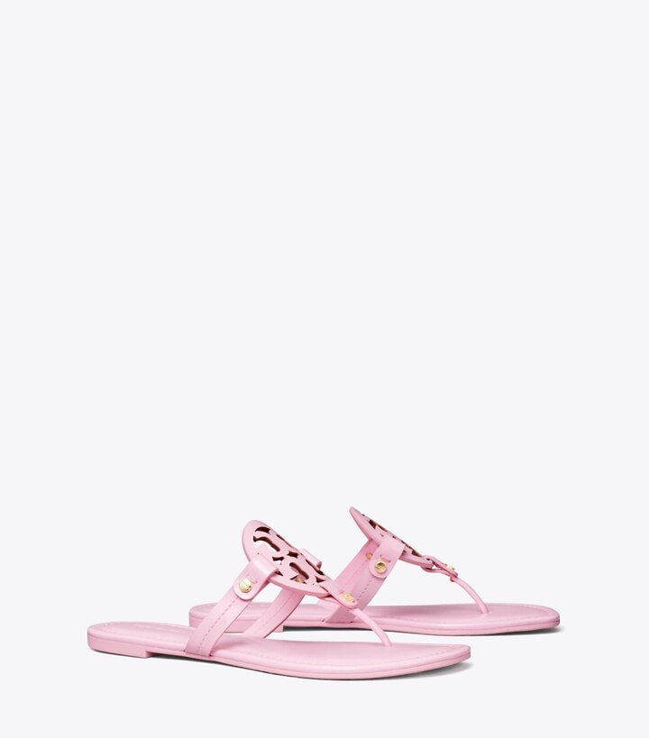 Tory Burch designer sandals Miller Patent Sandal in Petunia angle