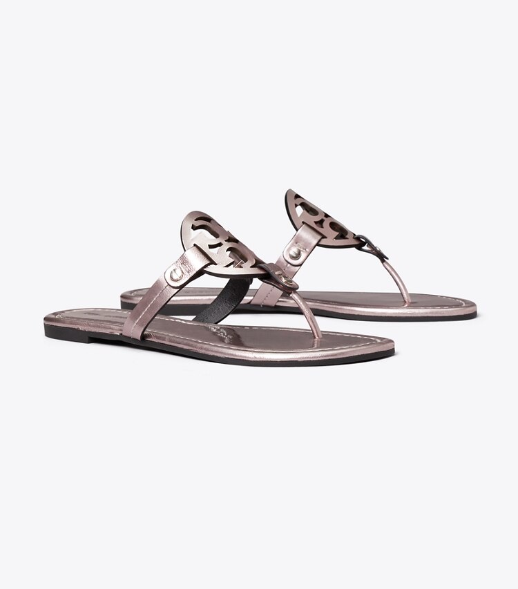 Tory Burch designer sandals Miller Patent Sandal in ROSE angle