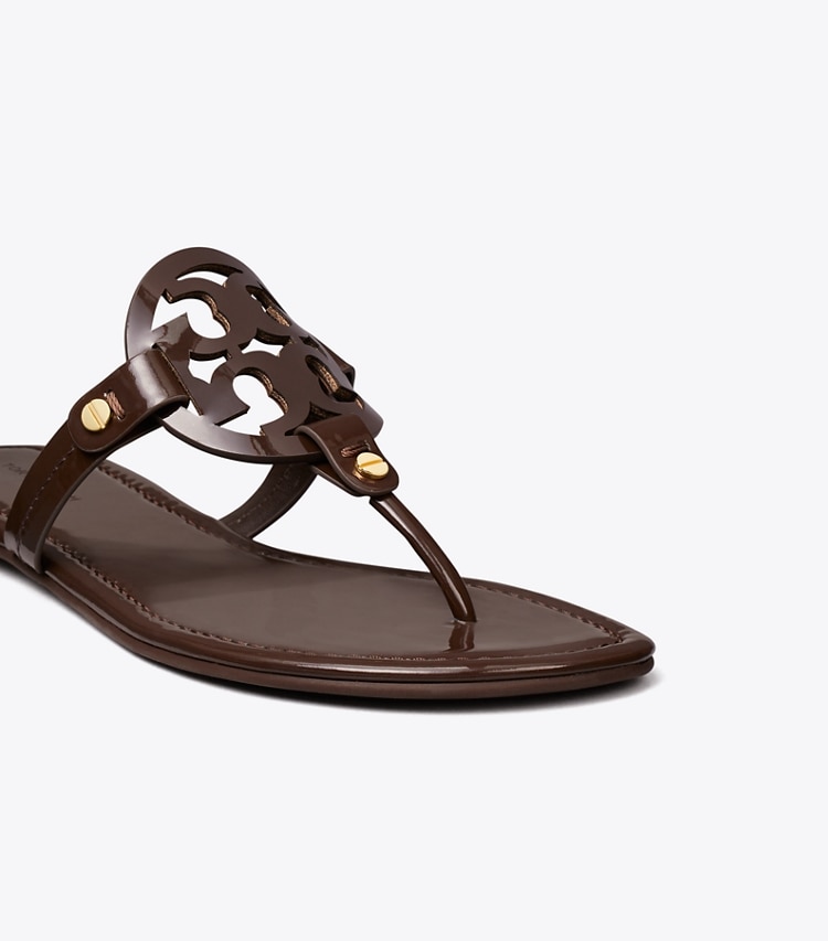 Tory Burch designer sandals Miller Patent Sandal in Coconut detail
