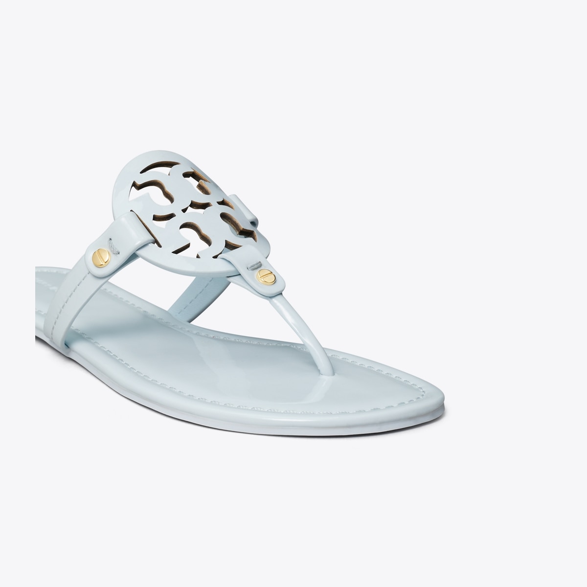 Popular White Patent Tory Burch Miller Sandals