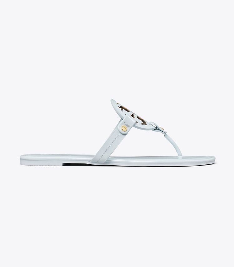 Tory Burch designer sandals Miller Patent Sandal in Ice Blue side