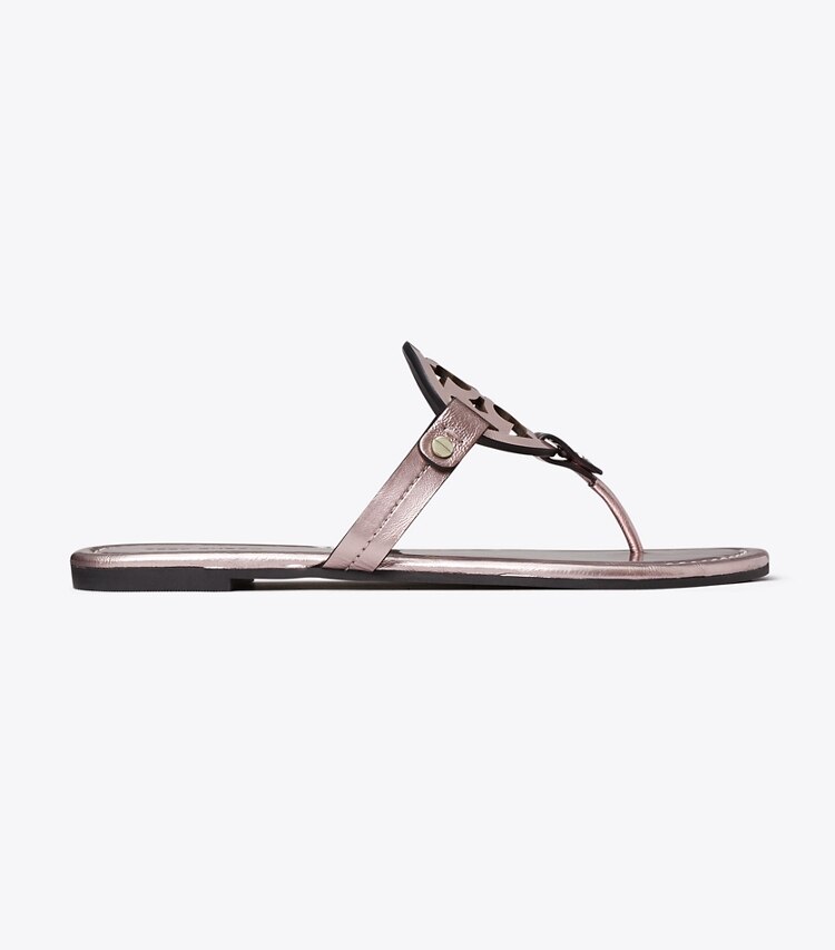 Tory Burch designer sandals Miller Patent Sandal in ROSE side