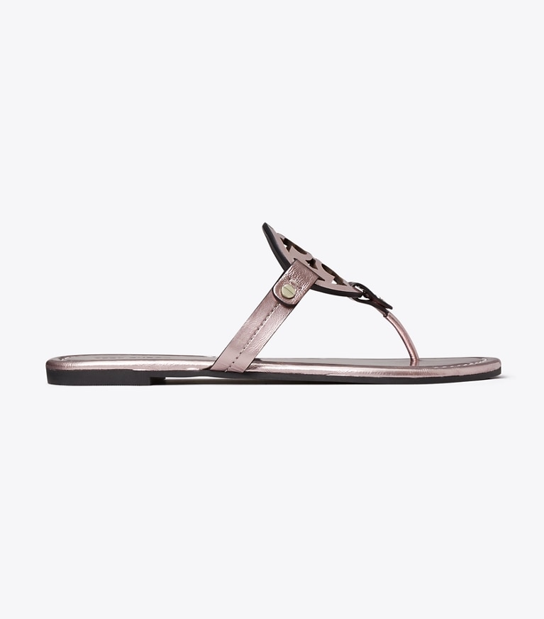 Tory Burch designer sandals Miller Patent Sandal in ROSE angle