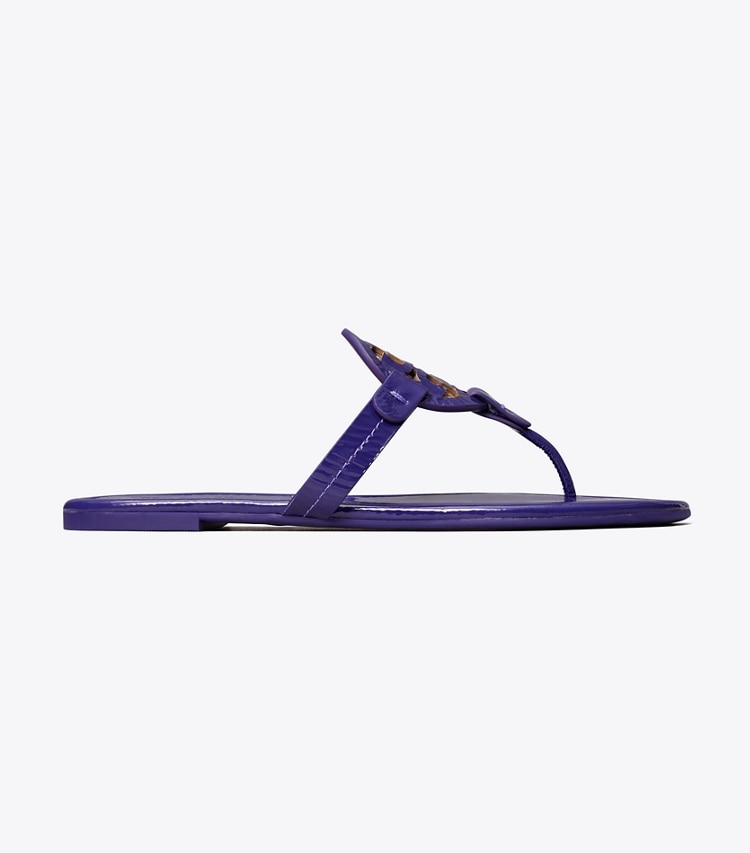 Tory Burch designer sandals Miller Patent Sandal in DEEP PURPLE side