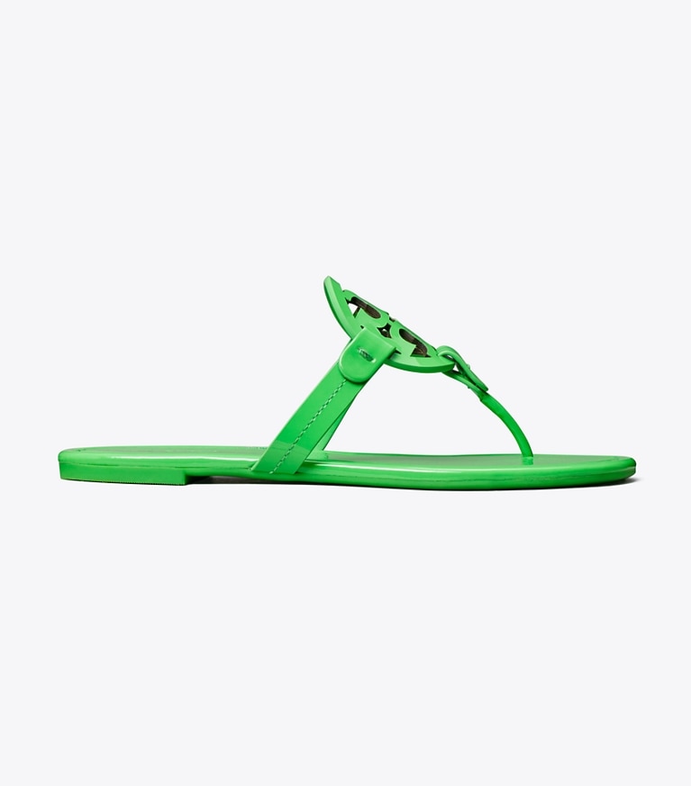 Tory Burch designer sandals Miller Patent Sandal in BRIGHT GREEN side