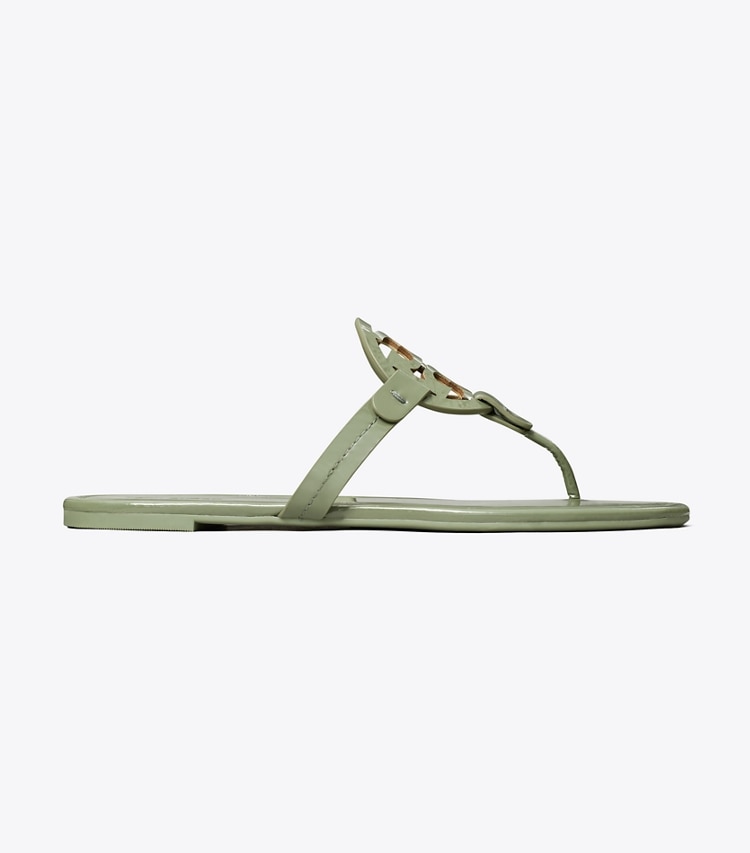 Tory Burch designer sandals Miller Patent Sandal in LIGHT JADE side