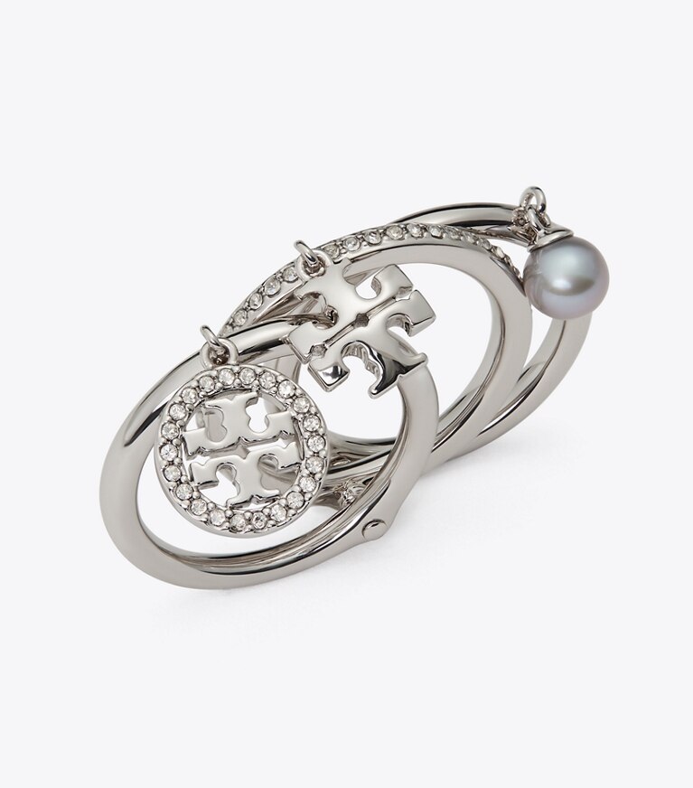 ミラー パヴェ チャーム リング: レディース リング | Tory Burch JP 