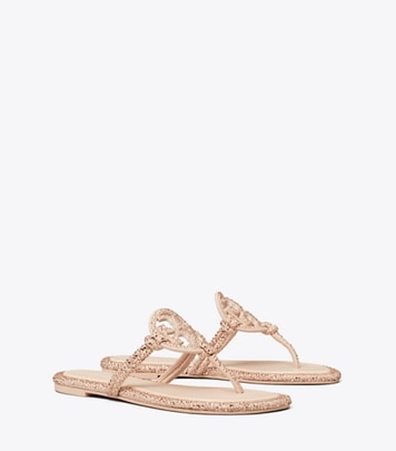 Tory Burch designer sandals Miller Pavé Knotted Sandal in ROSE PINK angle