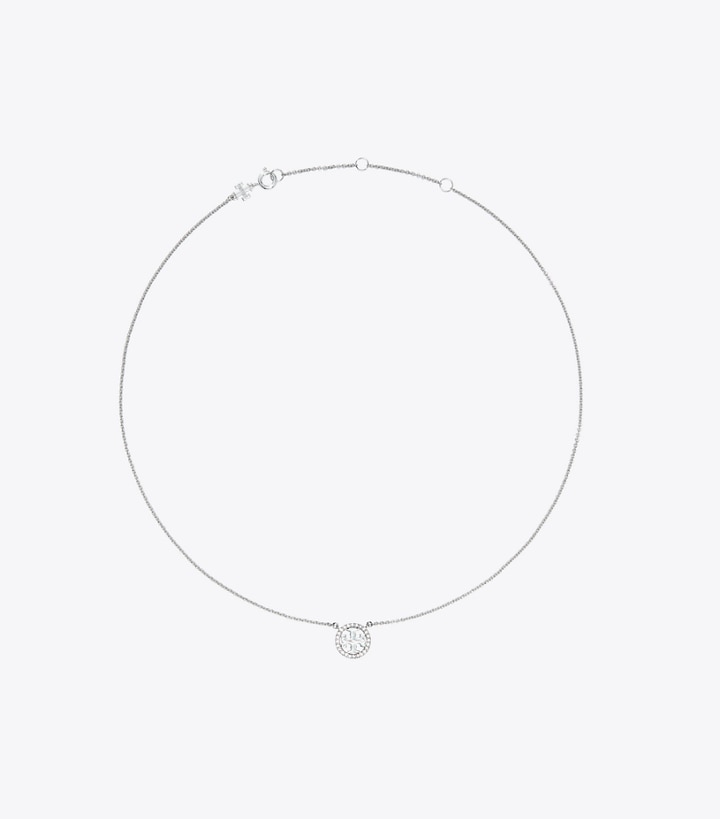 Miller Pavé Logo Delicate Necklace: Women's Designer Necklaces | Tory Burch