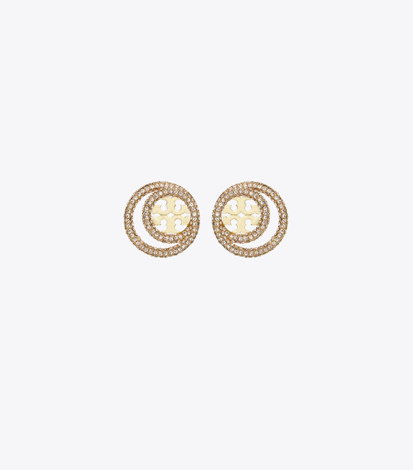 Miller Pavé Double Ring Stud