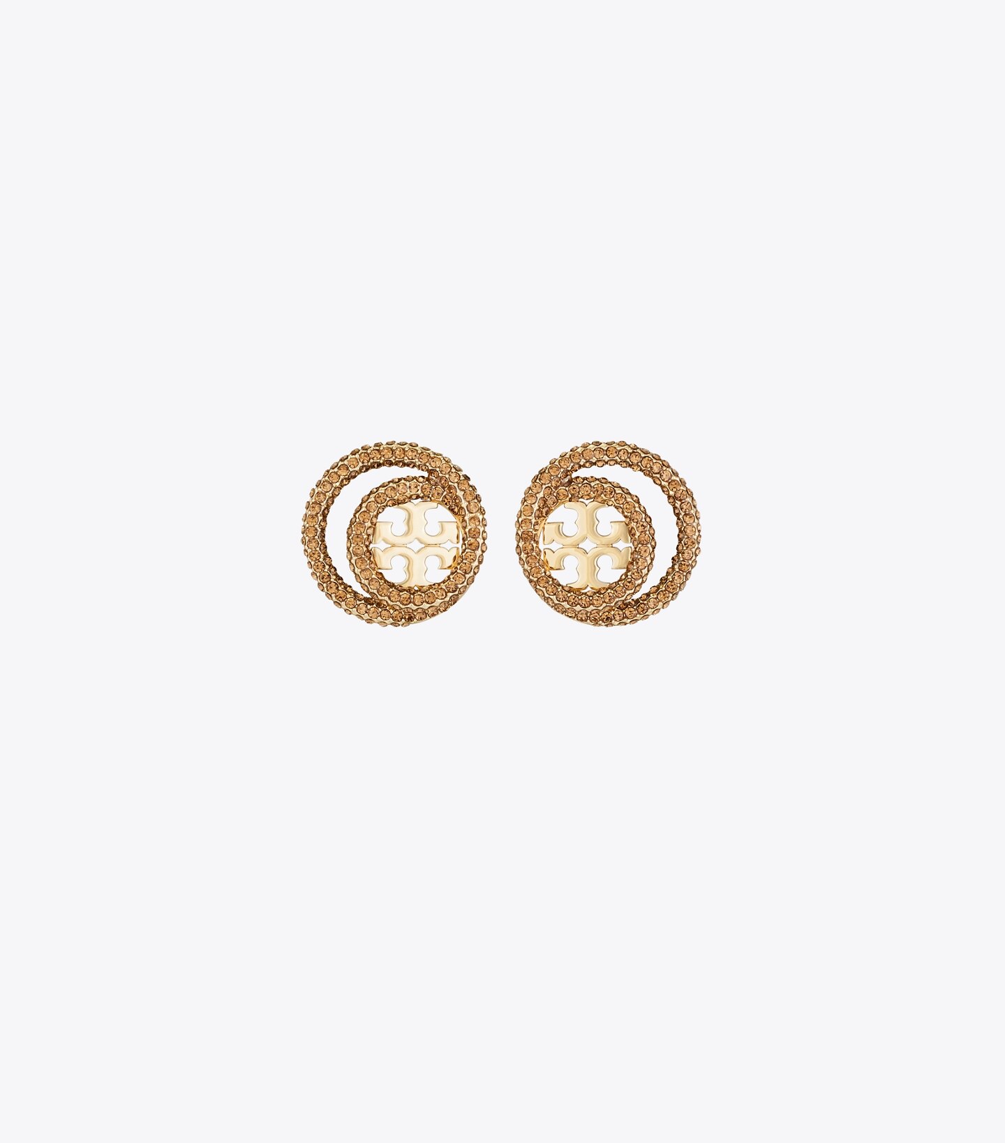 Miller Pavé Double Ring Stud