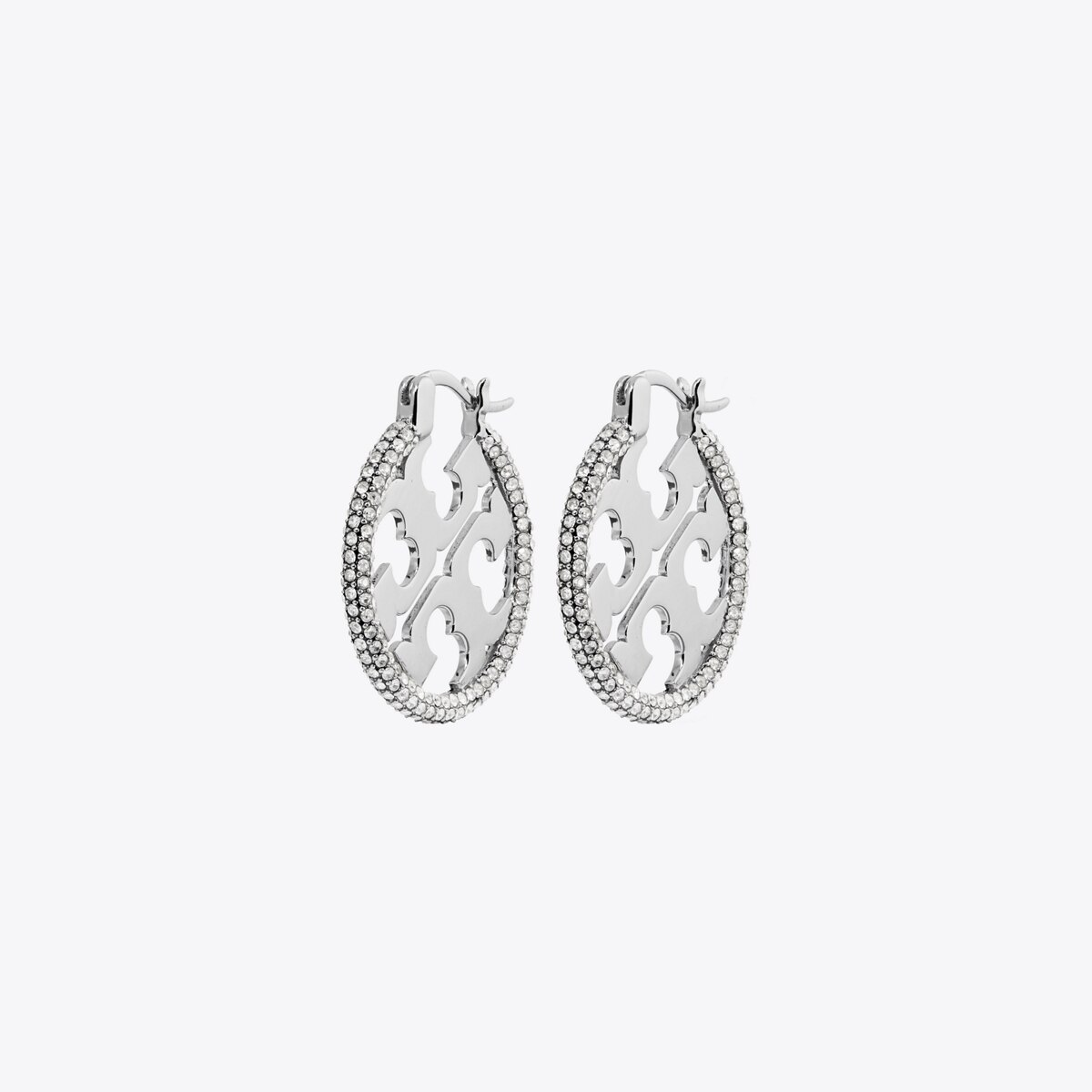 Miller Pavé Hoop Earring: Women's Designer Earrings | Tory Burch