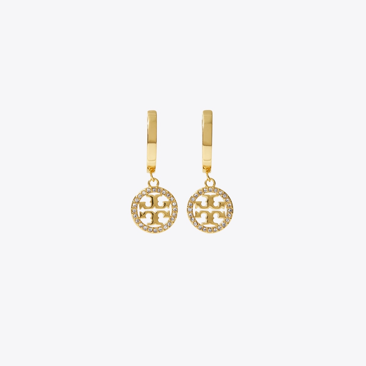 TORY BURCH ピアス 87041 MILLER PAVE HOOP EARRING Miller Pavé Hoop Earrings: Women's Designer Earrings | Tory
