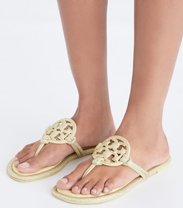 Women's Designer Yellow Leather Sandals | Tory Burch