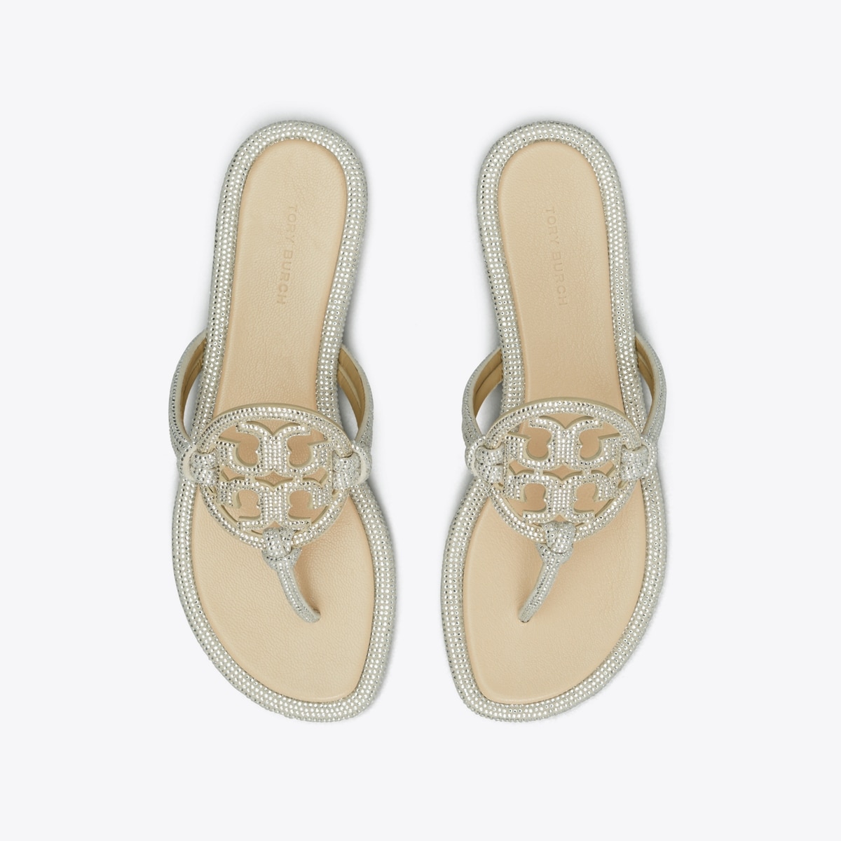【送料&関税込】Tory Burch Miller Embellished Sandals Tory Burch Metal Miller Crystal Embellished Sandals Brown | eBay