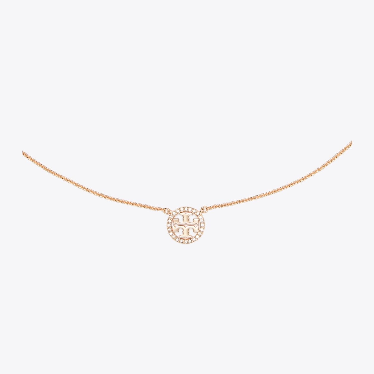 Miller Pave Logo Delicate Necklace Women s Jewelry Necklaces Tory Burch EU