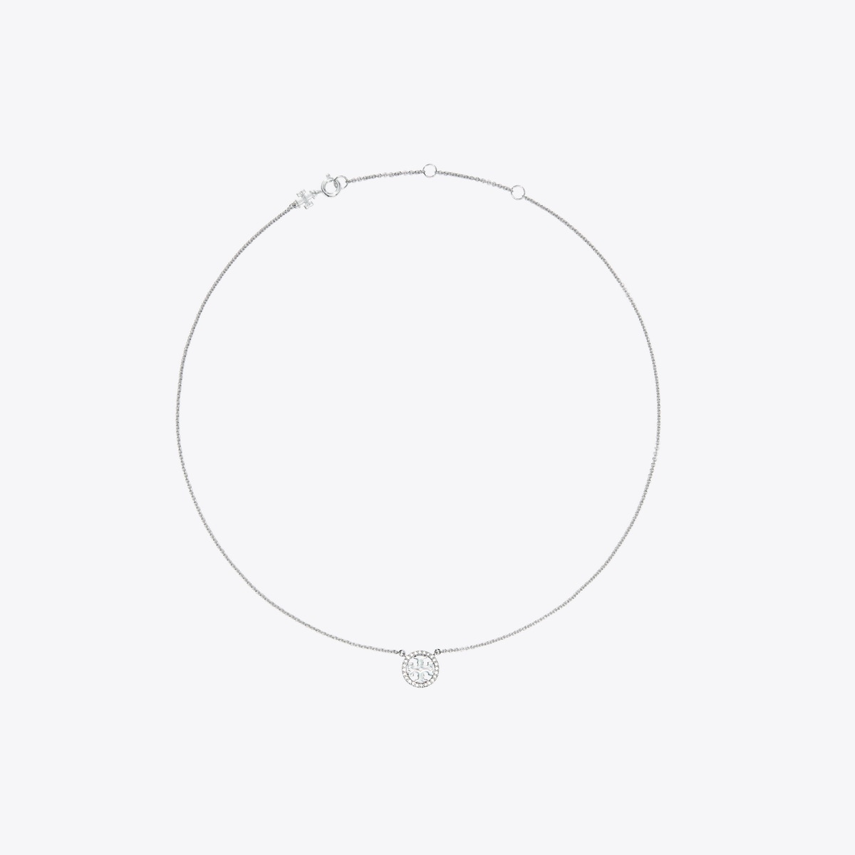 Miller Pavé Logo Delicate Necklace: Women's Designer Necklaces | Tory Burch