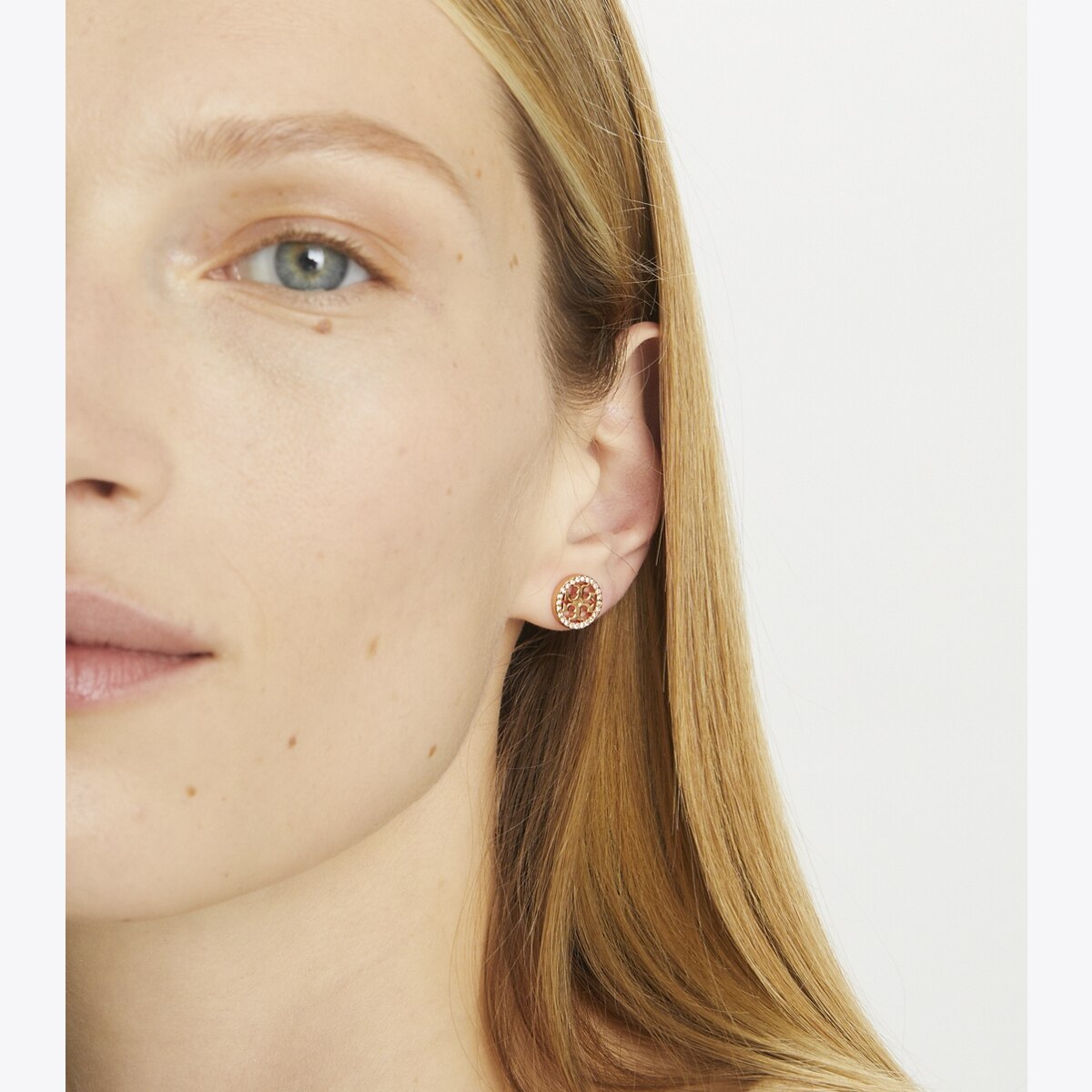 Miller Pavé Stud Earrings: Women's Designer Earrings | Tory