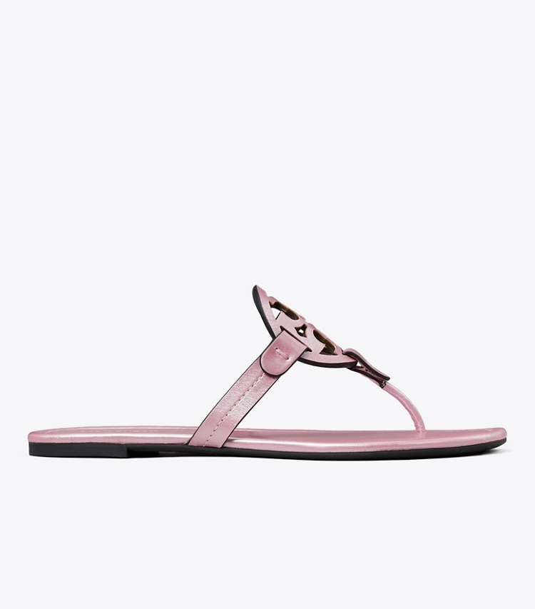 Tory Burch designer sandals Miller Pearlescent Sandal in PEARLESCENT PINK side