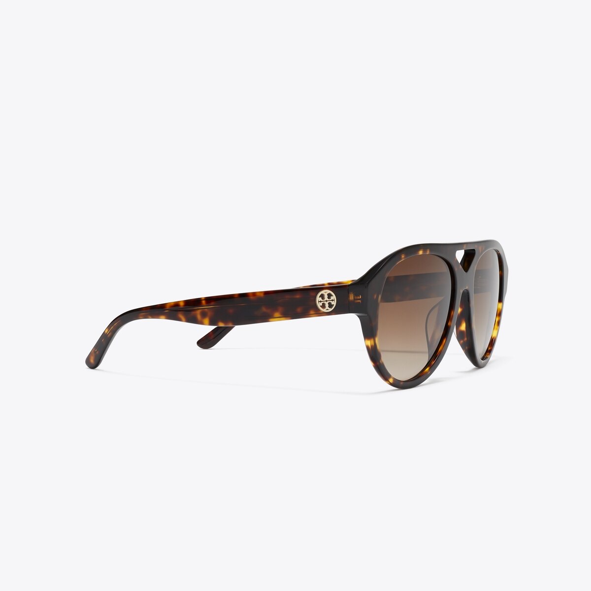 New Tory Burch Miller Pilot Sunglasses TY7233U Dark Tortoise/Brown Gradient Miller Pilot Sunglasses: Women main image 3