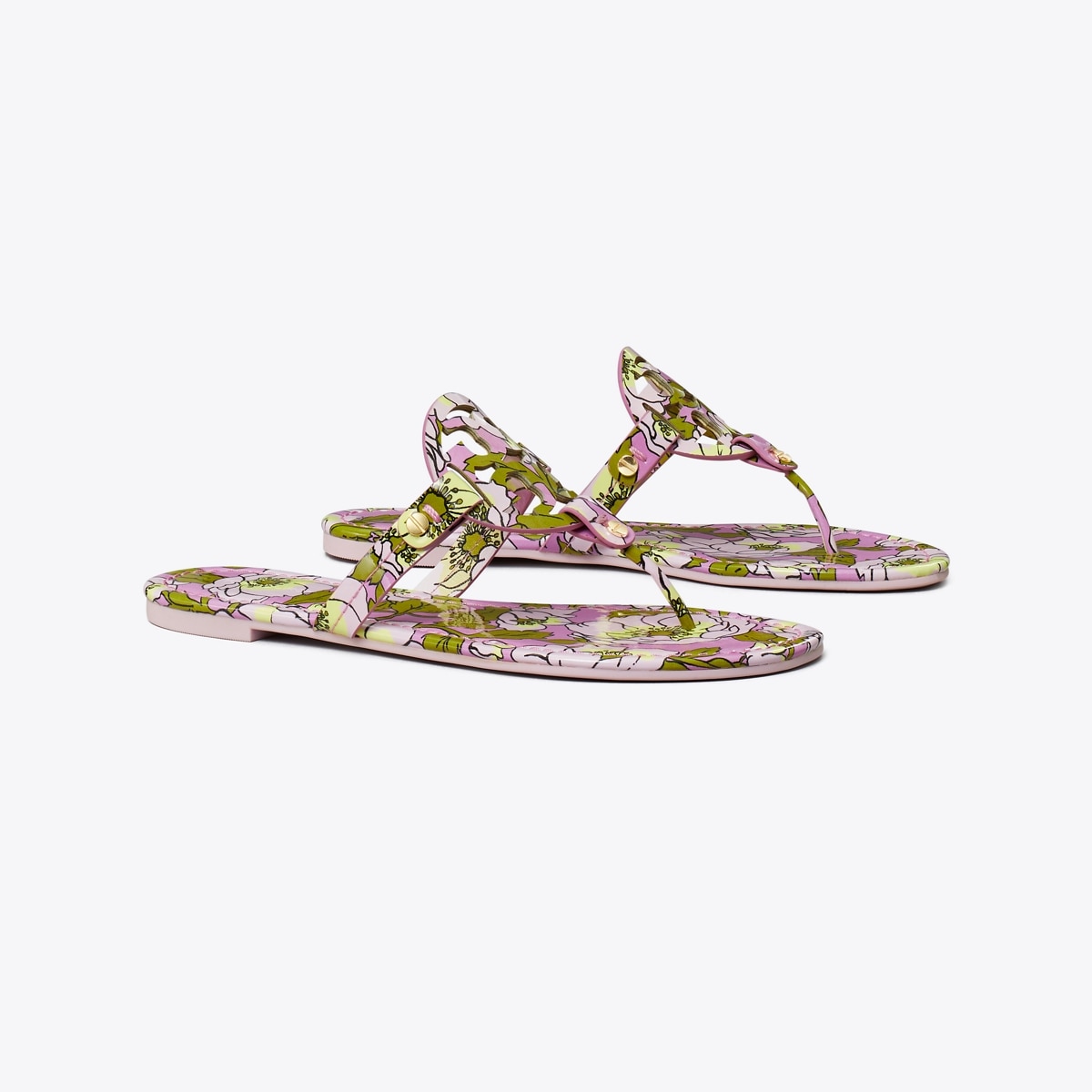 Tory burch miller hot sale patent sandals