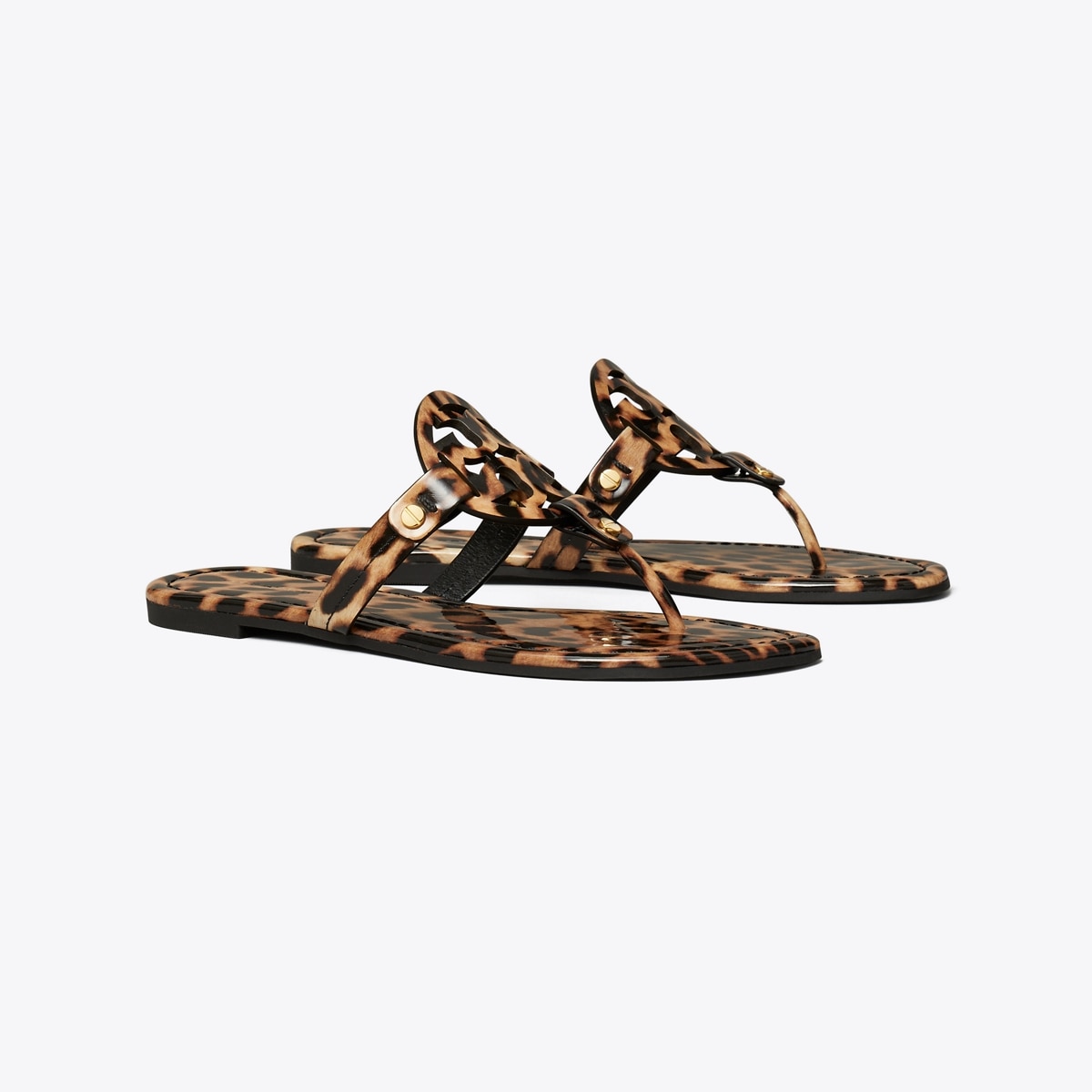 Cheetah print tory fashion burch sandals