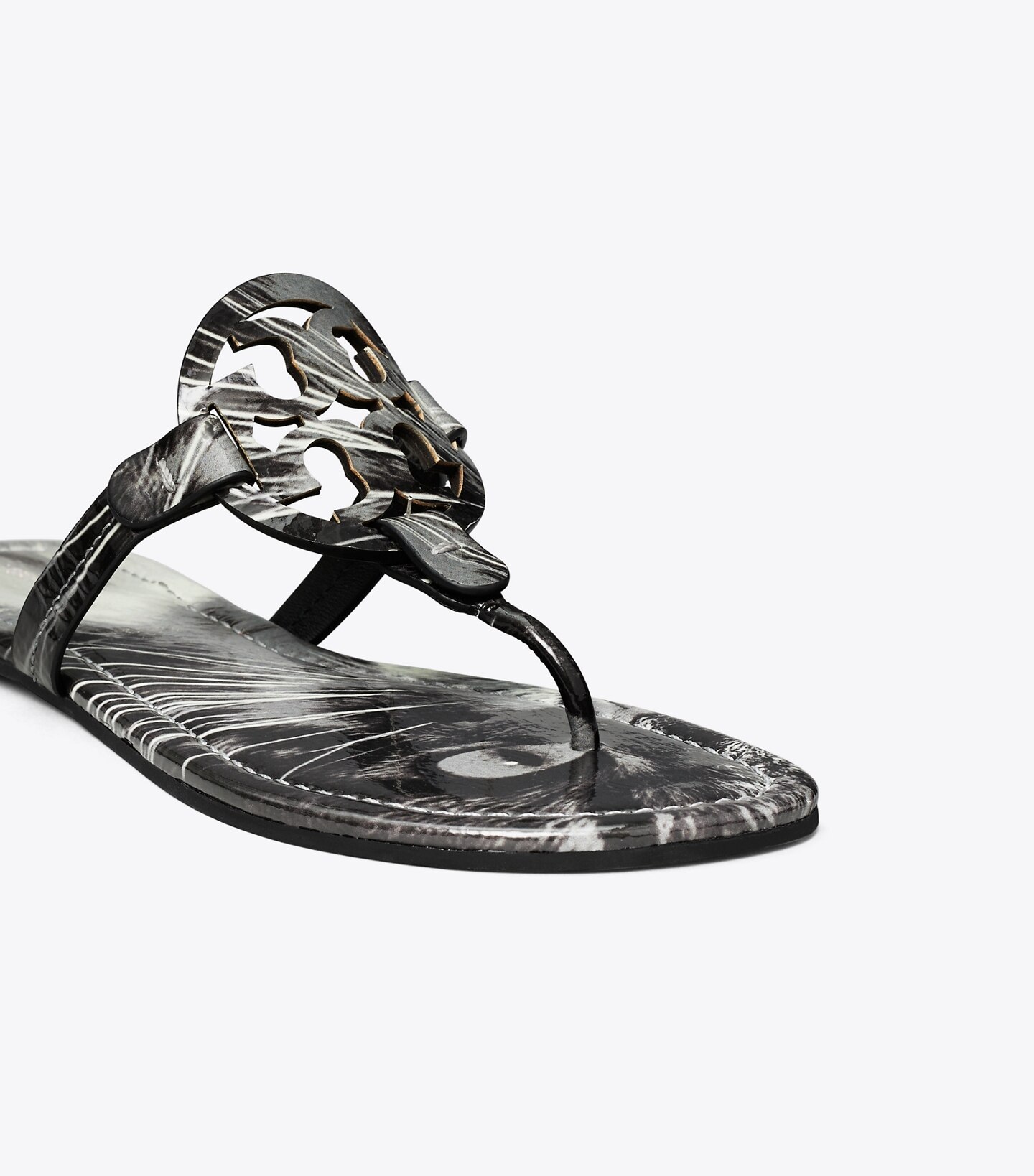 Miller Printed Patent Sandal