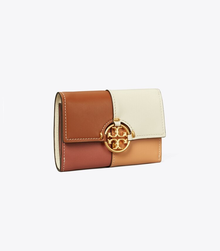 Tory Burch designer wallets Miller Quad Colorblock Medium Flap Wallet in Multi angle