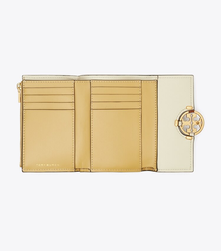 Tory Burch designer wallets Miller Quad Colorblock Medium Flap Wallet in Multi overhead