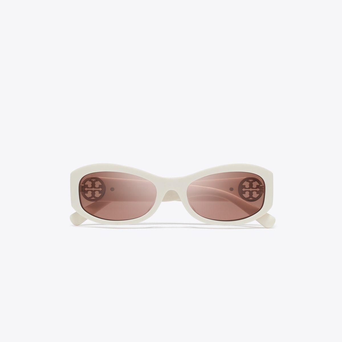 TORY BURCH DESIGNER SUNGLASSES MILLER RECTANGLE SUNGLASSES~IVORY Miller Metal Rectangle Sunglasses: Women main image 2