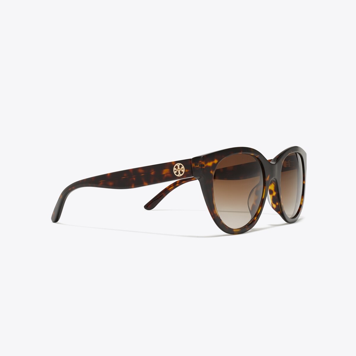 Tory Burch Tortoiseshell Round Sunglasses with Brown Lenses #38 miller-round-sunglasses-front.  main image 4