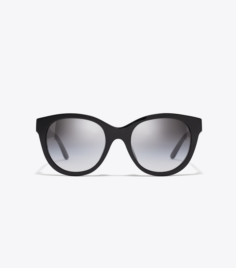Tory Burch designer sonnenbrillen & brillen Miller Round Sunglasses in BLACK/GREY GRADIENT front