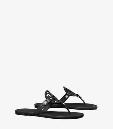 Black tory burch sandals sale hotsell