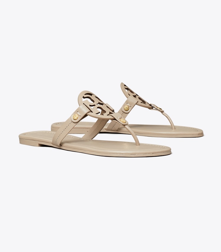 Tory Burch designer sandals Miller Sandal in OYSTER angle
