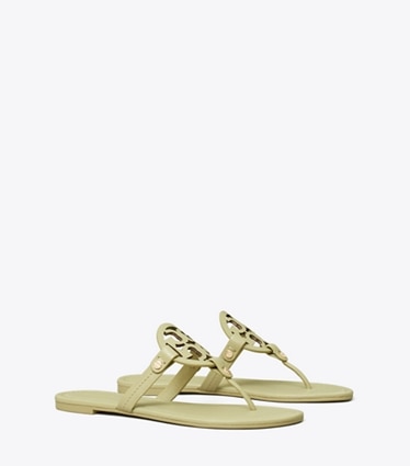 Green tory burch sandals hotsell